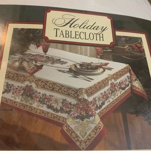 Holiday tablecloth.  oblong.